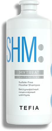 TEFIA | Бессульфатный мицеллярный шампунь в категории — Mytreat, объем 1000 мл. Sulfate-Free Micellar Shampoo.